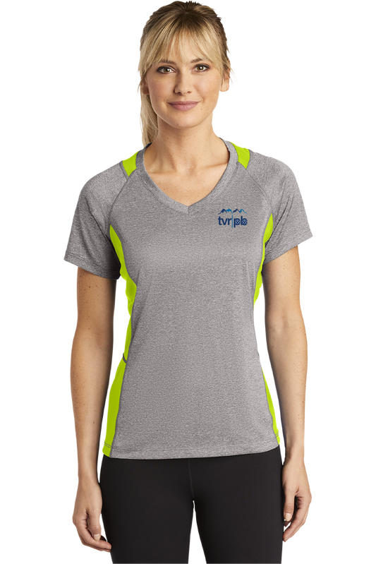 TVR Pickleball Club - Ladies Colorblock Contender V-Neck | Tee