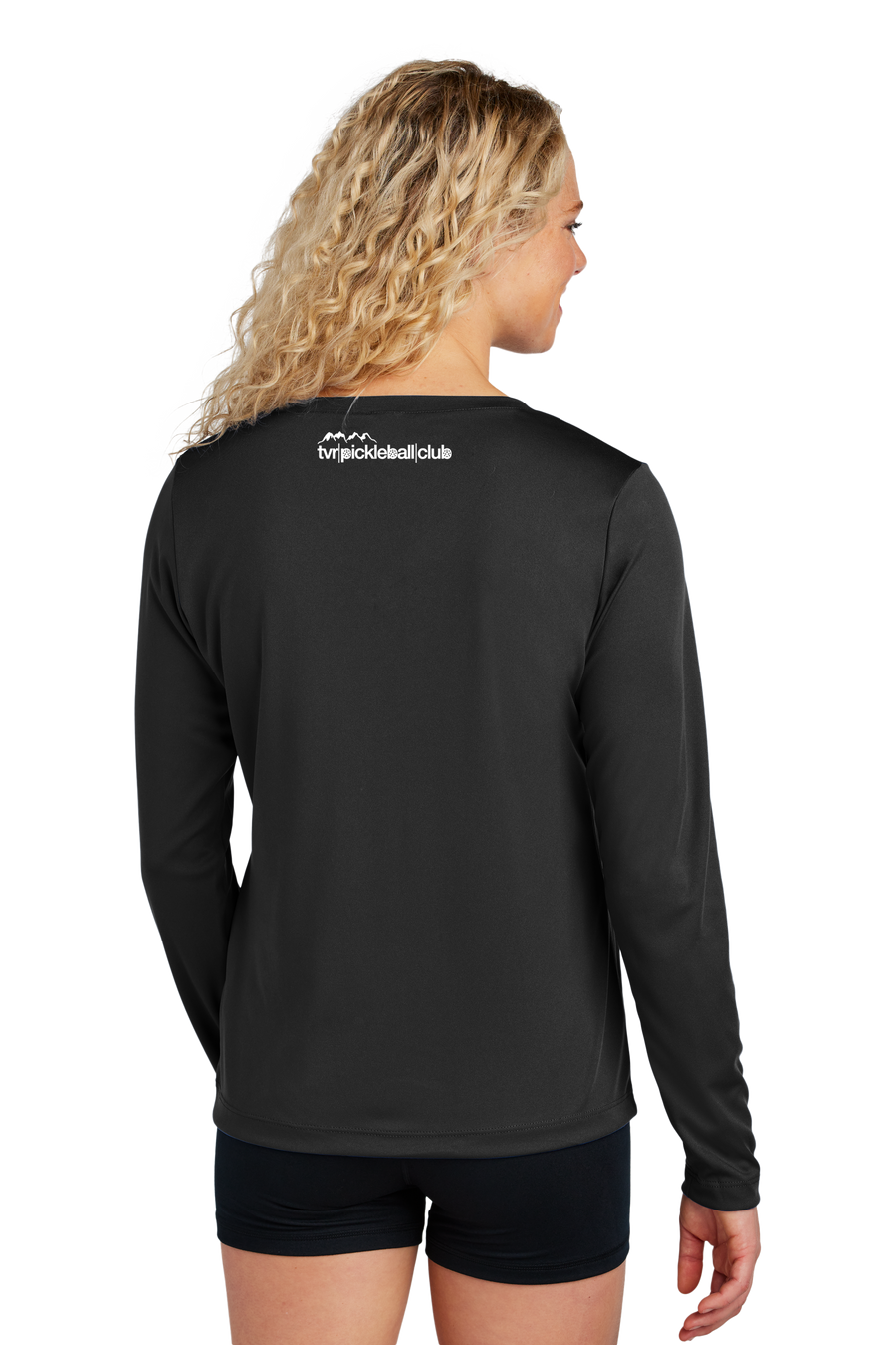 TVR Pickleball Club - Ladies Long Sleeve Performance V-Neck Tee