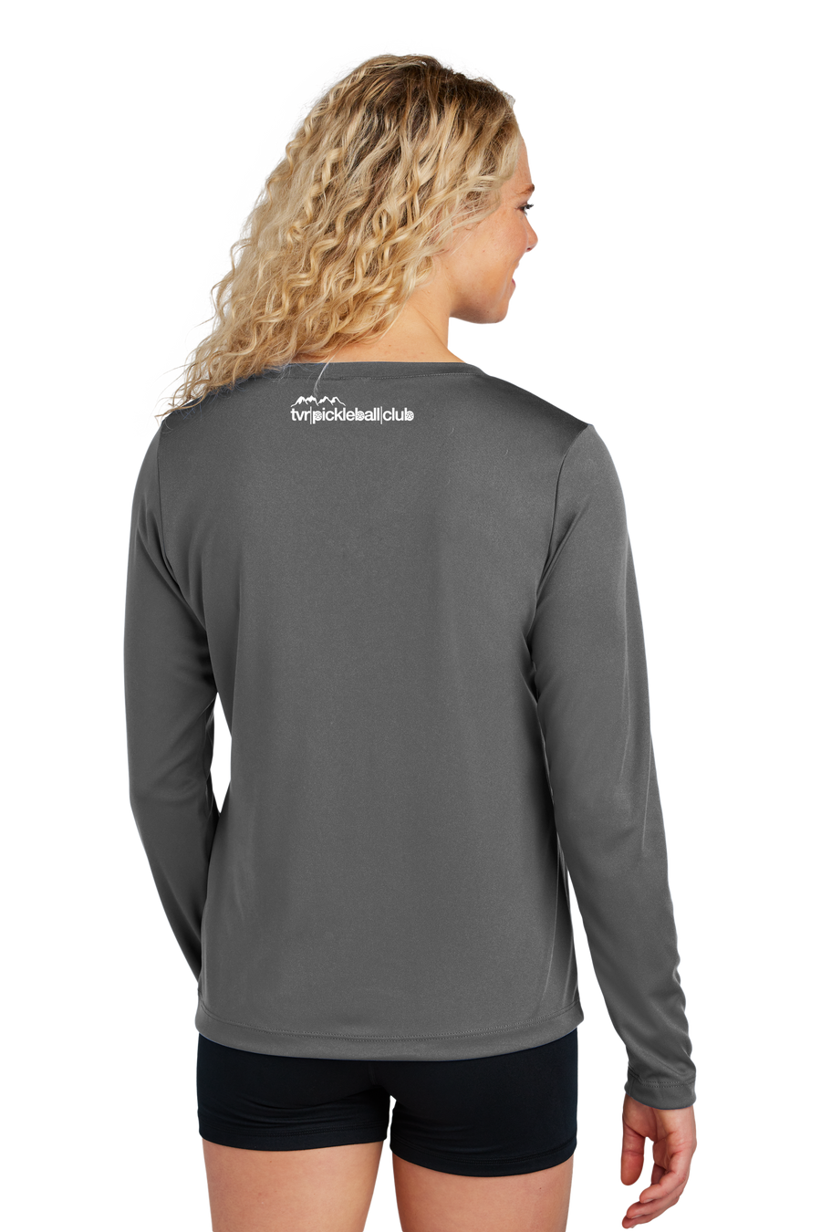 TVR Pickleball Club - Ladies Long Sleeve Performance V-Neck Tee