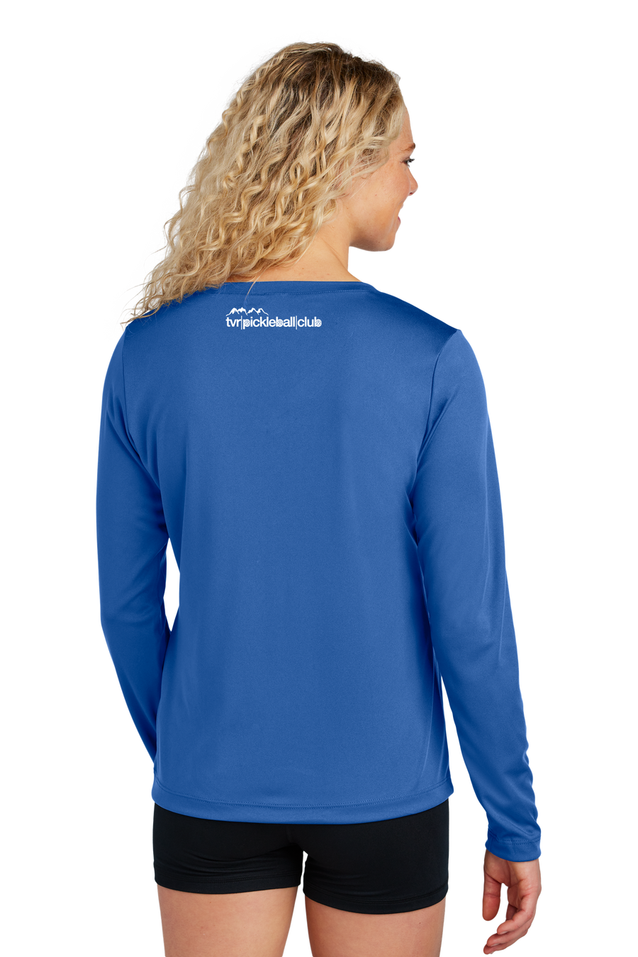 TVR Pickleball Club - Ladies Long Sleeve Performance V-Neck Tee